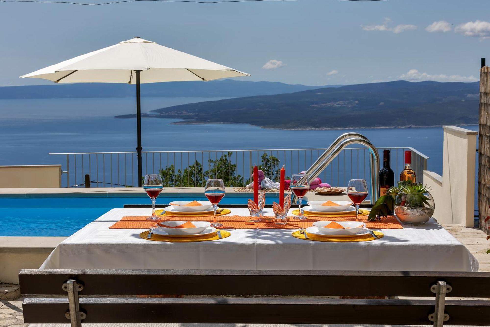 Holiday Home Marta With Heated Pool,Grill,Sea View Bast Exterior photo